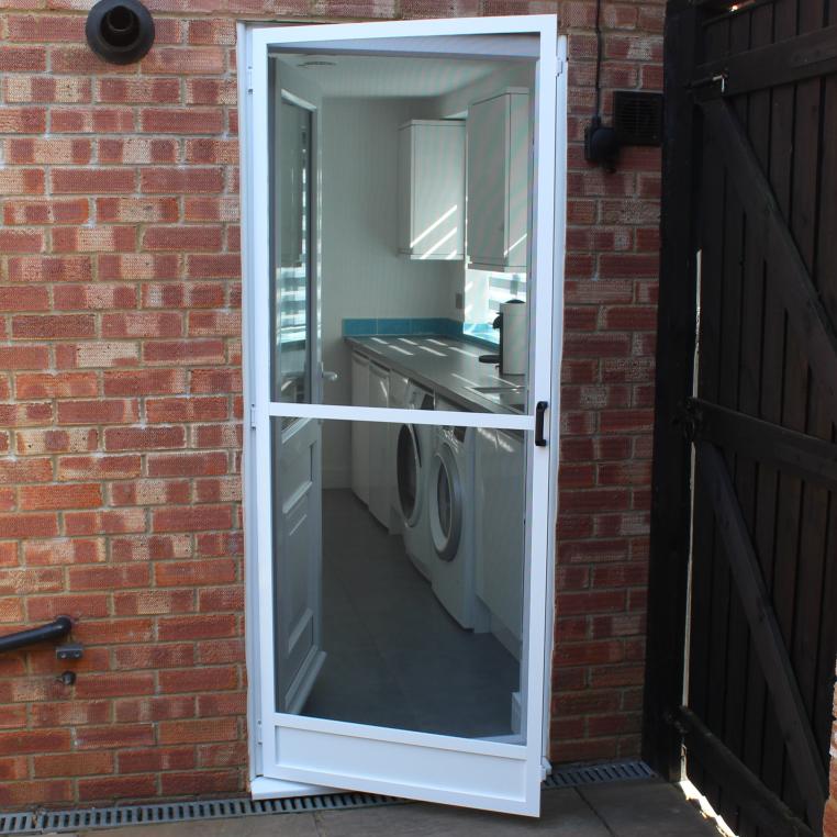 Hinged Fly Screen for Single Doors - Commercial (Made-to-Measure)